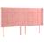 Tăblie de pat cu aripioare, roz, 183x16x118/128 cm, catifea, 2 image