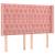 Tăblie de pat cu aripioare, roz, 163x16x118/128 cm, catifea, 2 image