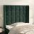Tăblie pat cu aripioare verde închis 93x16x118/128 cm catifea