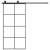 Ușă glisantă cu set feronerie 102,5x205 cm sticlă esg/aluminiu, 3 image