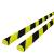 Protecții de colț, 2 buc., galben și negru, 4x3x100 cm, pu, 4 image