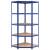 Rafturi de depozitare cu 5 niveluri, 2 buc., albastru oțel/lemn, 8 image
