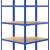 Rafturi de depozitare cu 5 niveluri, 3 buc., albastru oțel/lemn, 11 image