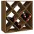 Dulap de vinuri, maro miere, 62x25x62 cm, lemn masiv de pin, 4 image