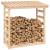 Rastel pentru lemne de foc, 108x64,5x110 cm, lemn masiv pin, 4 image