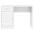 Birou cu sertar și dulap, alb extralucios, 100x40x73 cm, lemn, 5 image