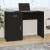 Birou cu sertar și dulap, negru, 100x40x73 cm, lemn prelucrat
