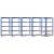 Rafturi de depozitare cu 5 niveluri, 5 buc., albastru oțel/lemn, 2 image