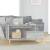 Măsuță de cafea, gri beton, 90x49x45 cm, lemn prelucrat