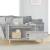 Măsuță de cafea, gri beton, 90x49x45 cm, lemn prelucrat, 3 image