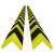 Protecții de colț, 2 buc., galben și negru, 4,5x4,5x104 cm, pu, 2 image