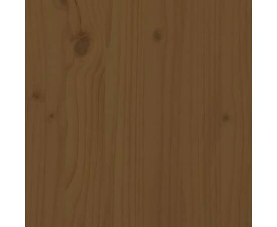 Bancă de hol, maro miere, 110x40x60 cm, lemn masiv de pin, 7 image