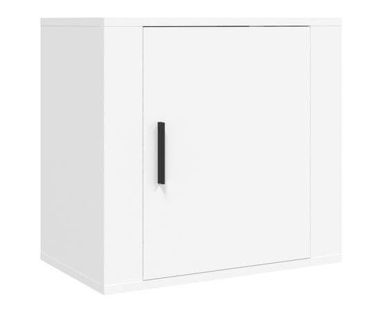 Noptiere de perete, 2 buc., alb, 50x36x47 cm, 5 image