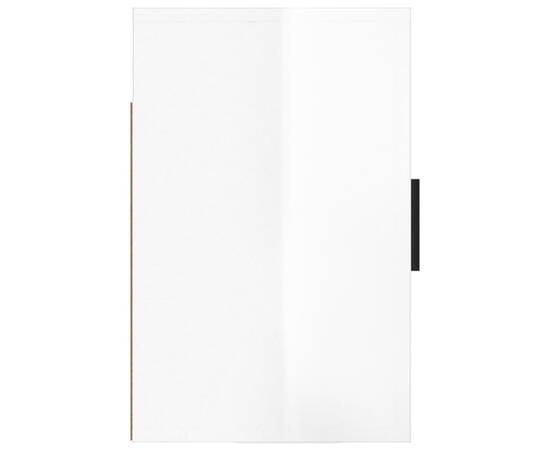 Noptiere de perete, 2 buc., alb extralucios, 50x30x47 cm, 8 image