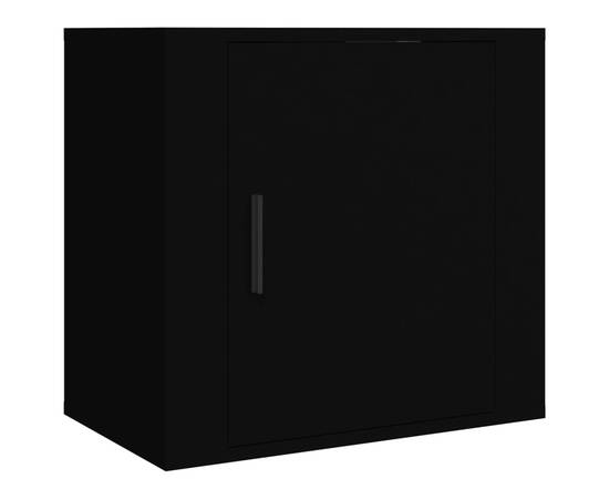 Noptiere de perete, 2 buc., negru, 50x30x47 cm, 5 image