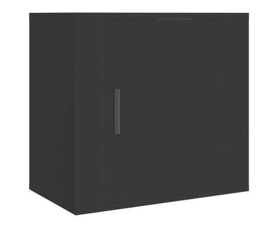 Noptiere de perete, negru, 50x30x47 cm, 2 image
