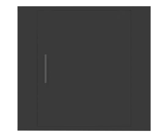 Noptiere de perete, negru, 50x30x47 cm, 5 image