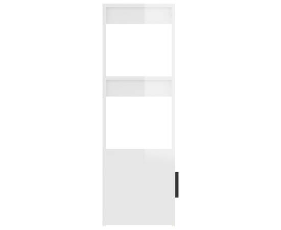 Servantă, alb extralucios, 80x30x90 cm, lemn prelucrat, 8 image