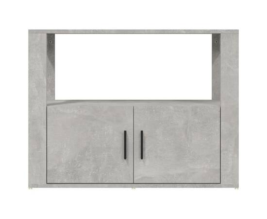 Servantă, gri beton, 80x30x60 cm, lemn prelucrat, 6 image