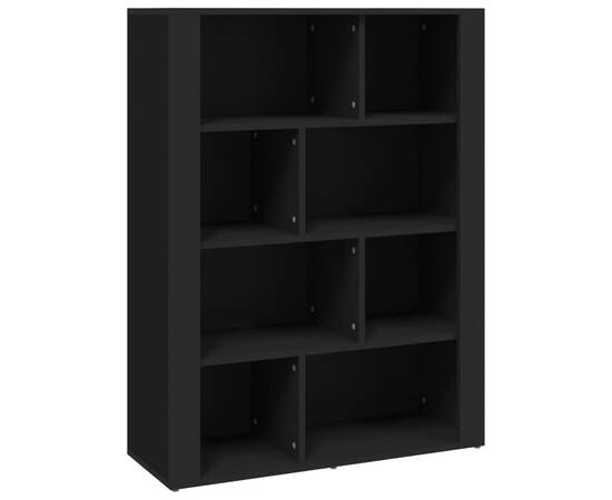 Servantă, negru, 80x30x106 cm, lemn compozit, 2 image