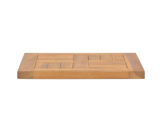 Blat de masă, 50x50x2,5 cm, lemn masiv de tec, pătrat, 4 image