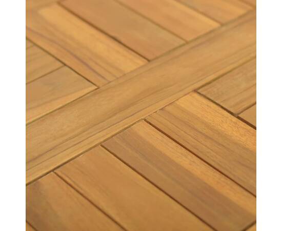 Blat de masă, 50x50x2,5 cm, lemn masiv de tec, pătrat, 5 image
