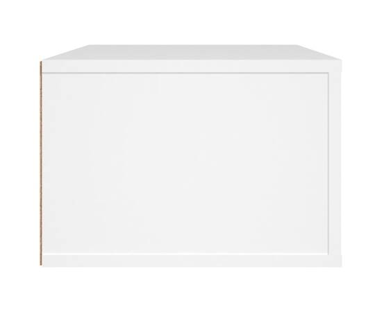 Dulap tv suspendat, alb, 80x36x25 cm, lemn compozit, 8 image