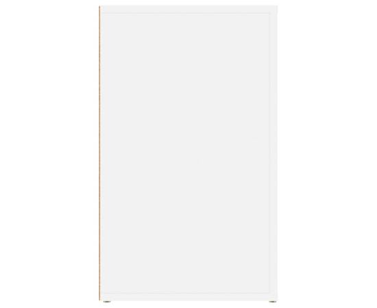 Noptieră, alb, 50x36x60 cm, lemn compozit, 8 image