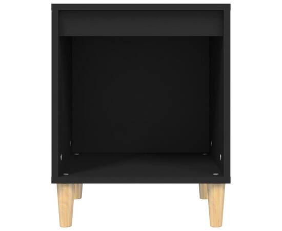 Noptieră, negru, 40x35x50 cm, lemn prelucrat, 5 image