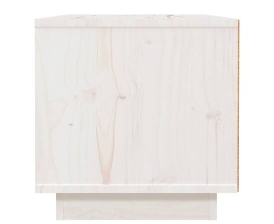 Noptiere, 2 buc., alb, 40x34x35 cm, lemn masiv de pin, 7 image