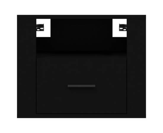 Noptiere de perete, 2 buc., negru, 50x36x40 cm, 6 image