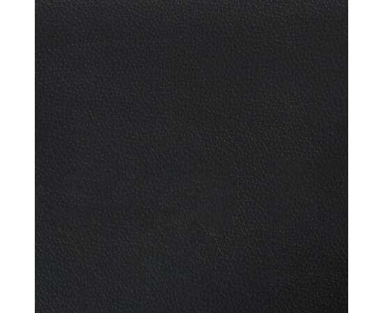 Tăblie de pat cu aripioare negru 93x23x78/88 cm piele ecologică, 6 image