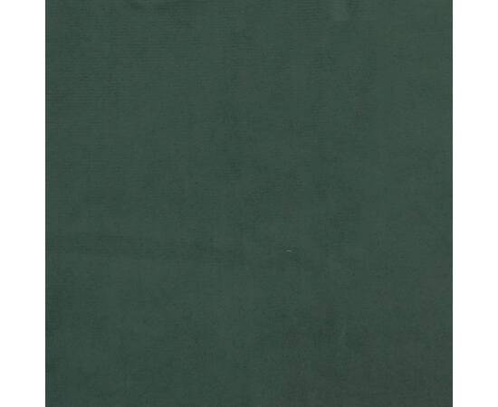 Tăblii de pat, 4 buc, verde închis, 100x5x78/88 cm, catifea, 7 image