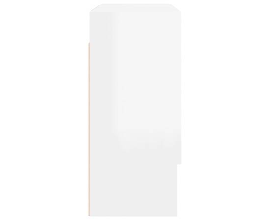 Dulap de perete, alb extralucios, 60x31x70 cm, lemn prelucrat, 8 image