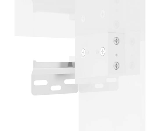 Dulap de perete, alb extralucios, 60x31x70 cm, lemn prelucrat, 9 image