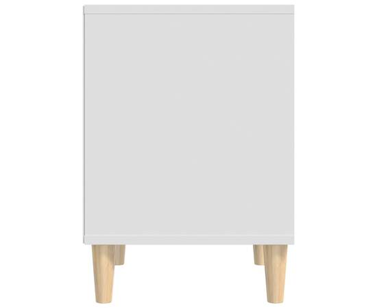 Noptieră, alb, 40x35x50 cm, lemn prelucrat, 6 image