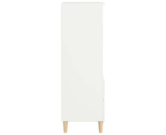 Dulap înalt, alb, 40x36x110 cm, lemn compozit, 5 image