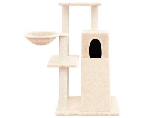 Ansamblu de pisici cu stâlpi din funie de sisal, crem, 82 cm, 3 image
