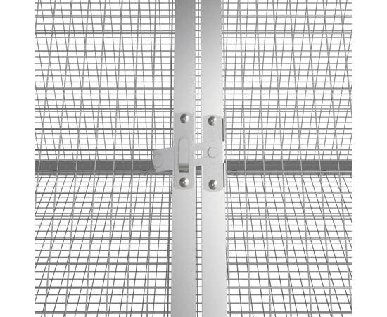 Cușcă pentru iepuri antracit 201,5x80,5x71 cm oțel galvanizat, 5 image