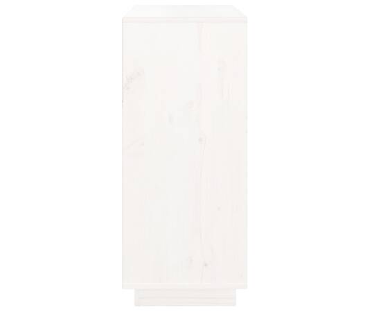 Servantă, alb, 70x34x80 cm, lemn masiv de pin, 7 image