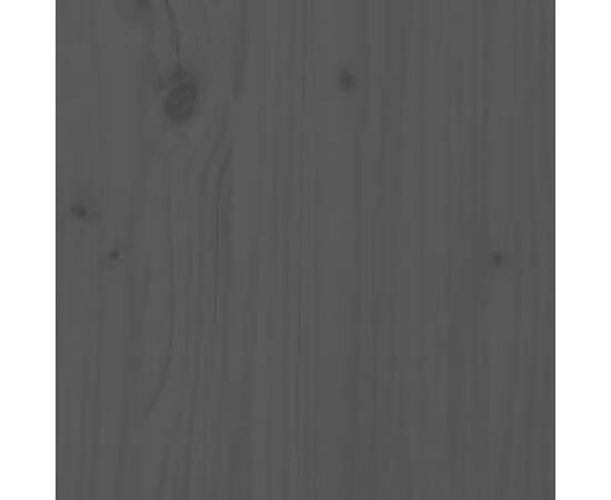 Servantă, gri, 70x34x80 cm, lemn masiv de pin, 9 image