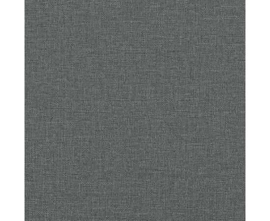 Taburet de depozitare, gri închis, 45x45x49 cm, material textil, 6 image