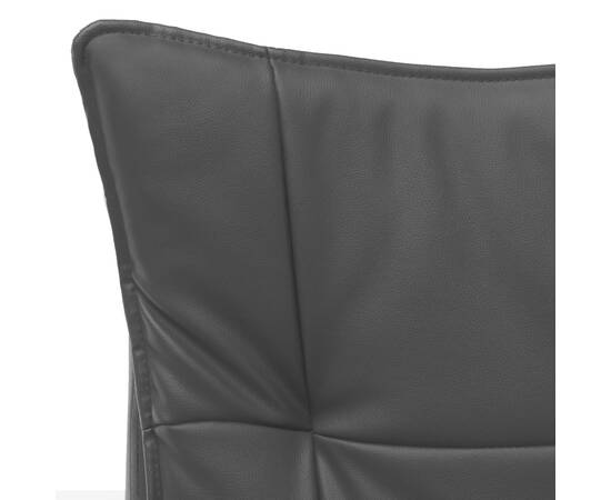 Scaun de birou cu masaj, negru, piele ecologică, 9 image