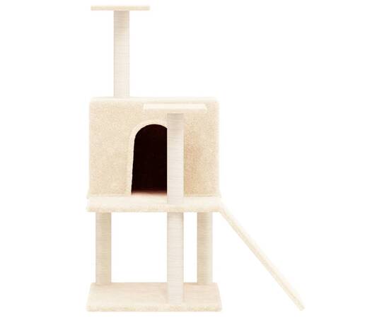 Ansamblu de pisici cu stâlpi din funie de sisal, crem, 109 cm, 3 image
