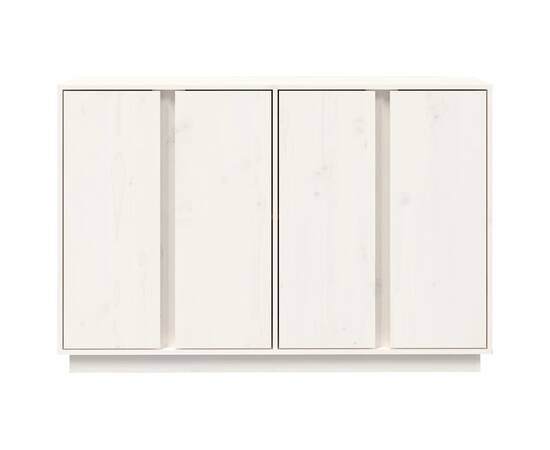 Servantă, alb, 120x35x80 cm, lemn masiv de pin, 6 image