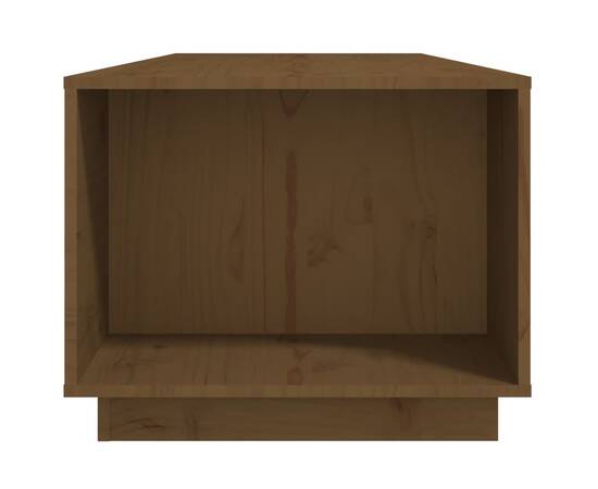 Măsuță de cafea, maro miere, 110x50x40 cm, lemn masiv de pin, 7 image