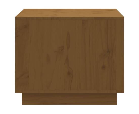 Măsuță de cafea, maro miere, 120x50x40,5 cm, lemn masiv de pin, 7 image