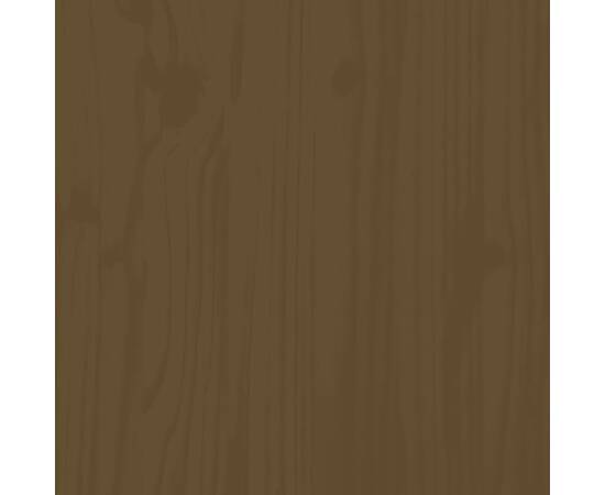Măsuță de cafea, maro miere, 80x55x40,5 cm, lemn masiv de pin, 7 image