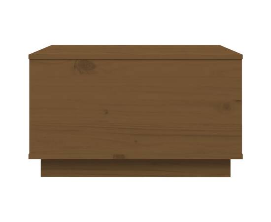 Măsuță de cafea, maro miere, 60x50x35 cm, lemn masiv de pin, 6 image