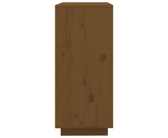 Servantă, maro miere, 60x35x80 cm, lemn masiv de pin, 7 image